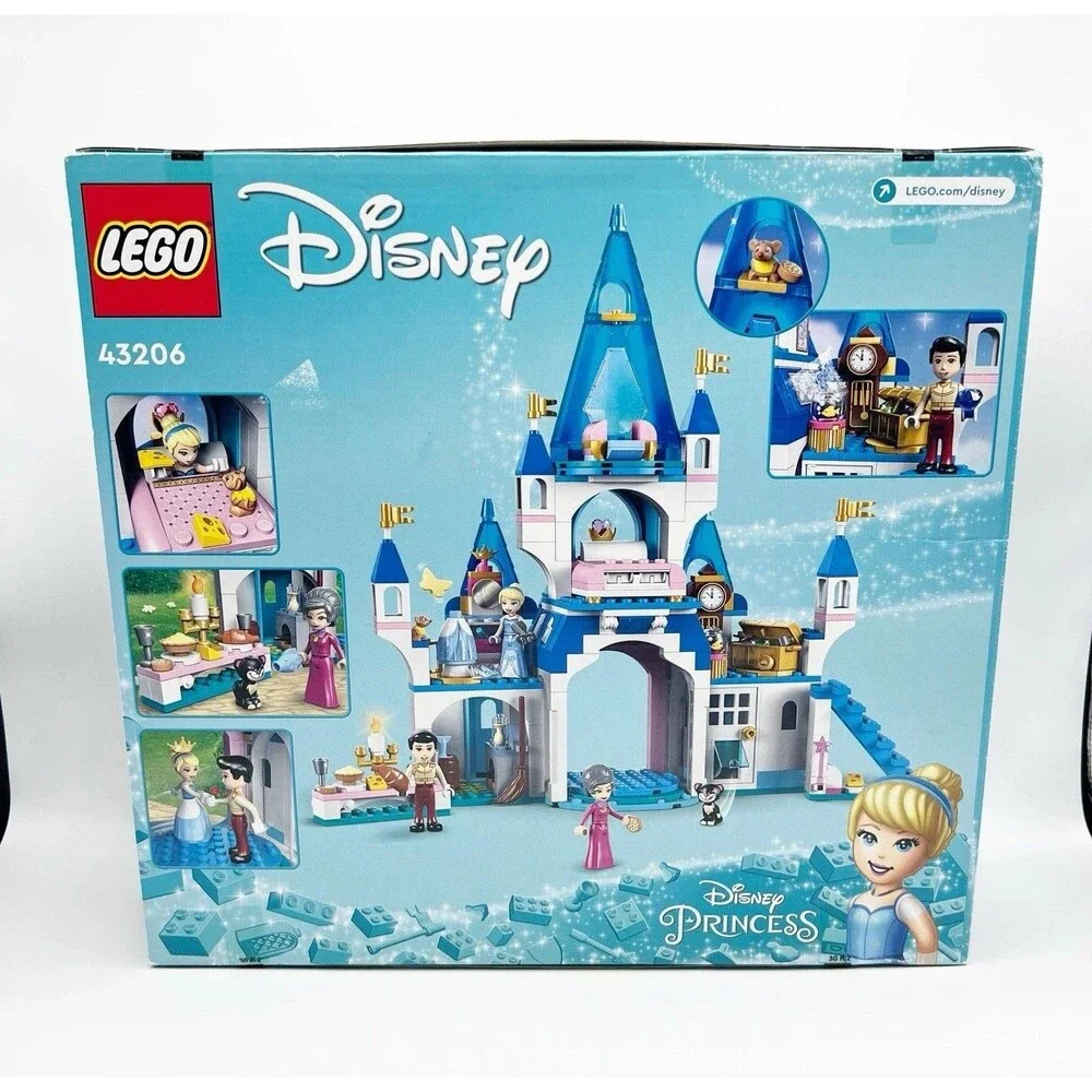 LEGO Disney Cinderella and Prince Charmings Castle 43206 NEW Sealed *READ